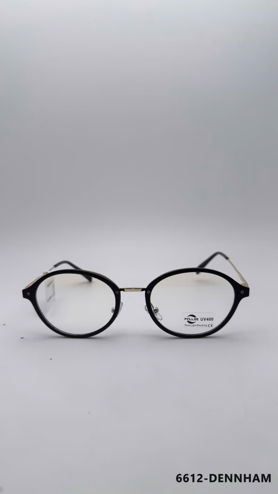 Gọng Oval Kim loại phối nhựa Đen (6612-DENNHAM)