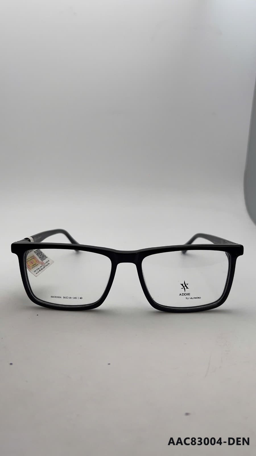 Gọng Vuông Nhựa Acetate Đen (AAC83004-DEN)