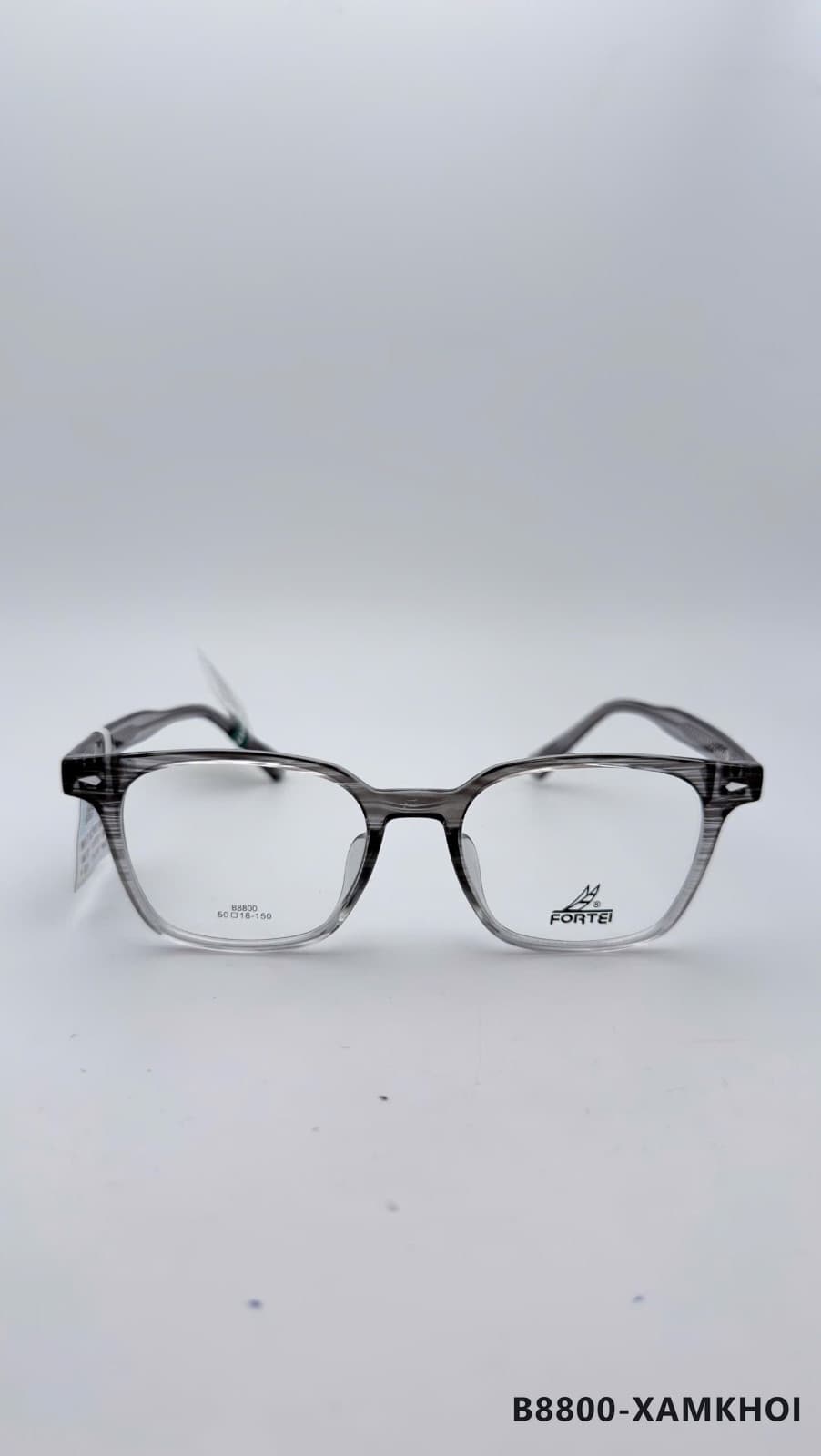 Gọng Vuông Nhựa dẻo xám khói (B8800-XAMKHOI)