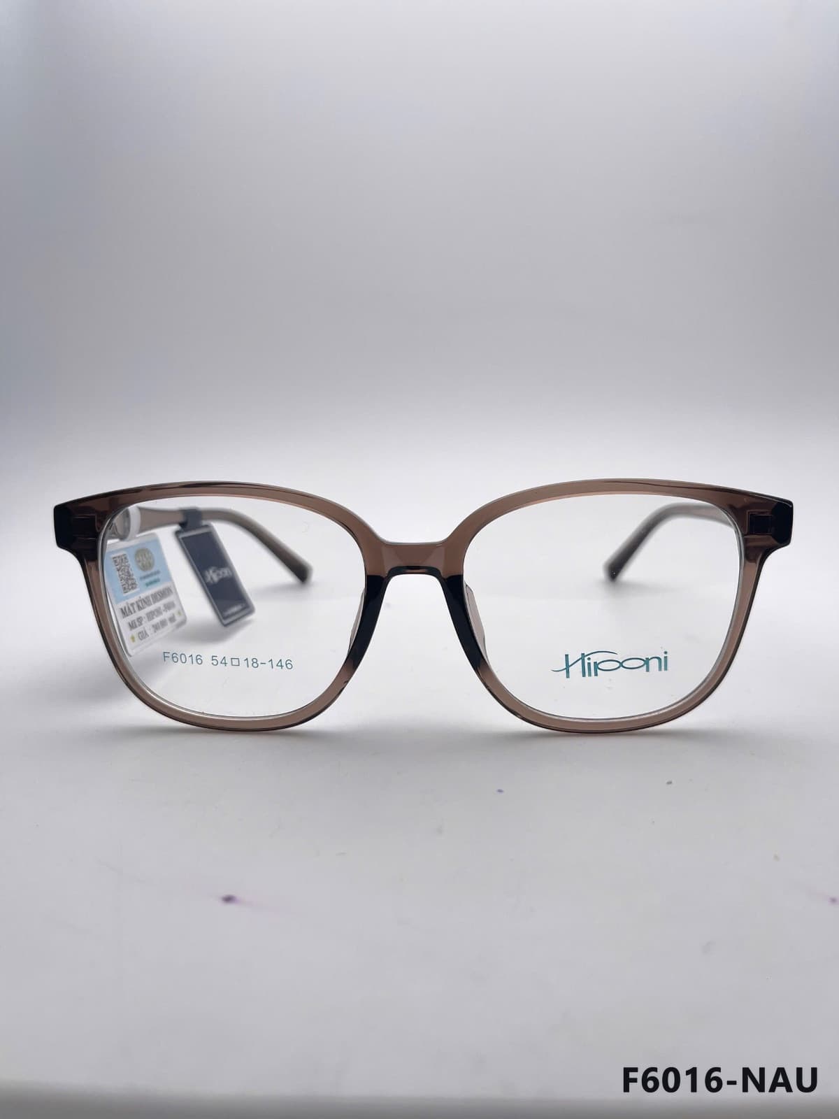 Gọng Vuông Nhựa Acetate Nâu (F6016-NAU)