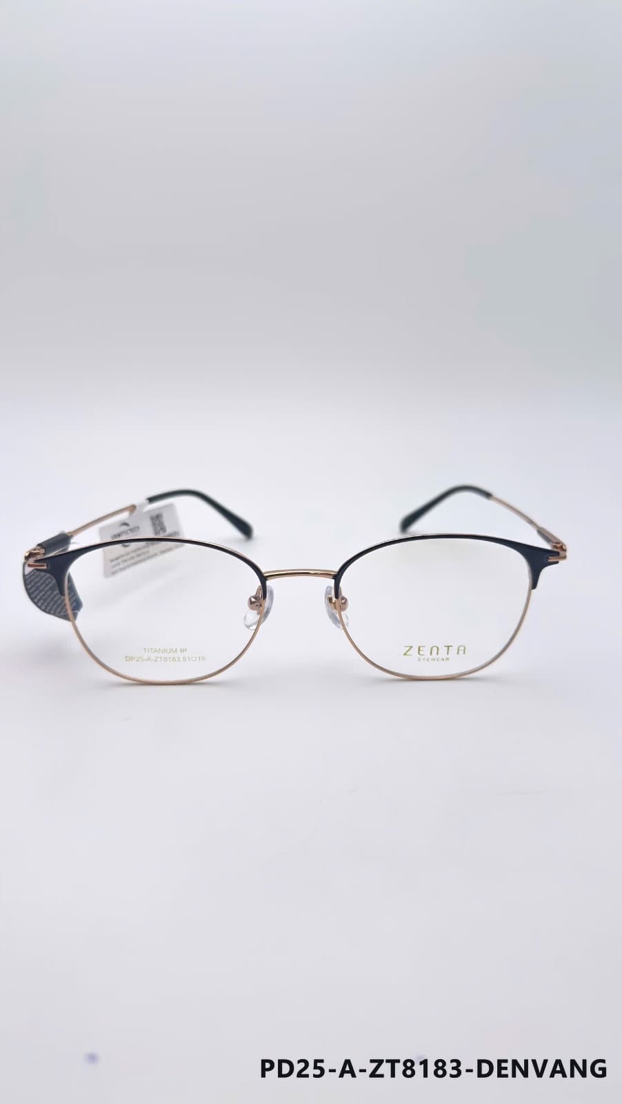 Gọng Đa giác Titan đen vàng (PD25-A-ZT8183-DENVANG)