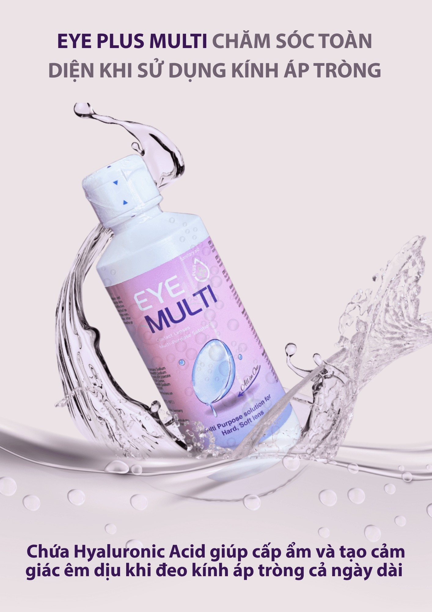 NƯỚC NGÂM LENS EYE PLUS MULTI 150ML – CẤP ẨM, LÀM SẠCH VÀ BẢO QUẢN LENS