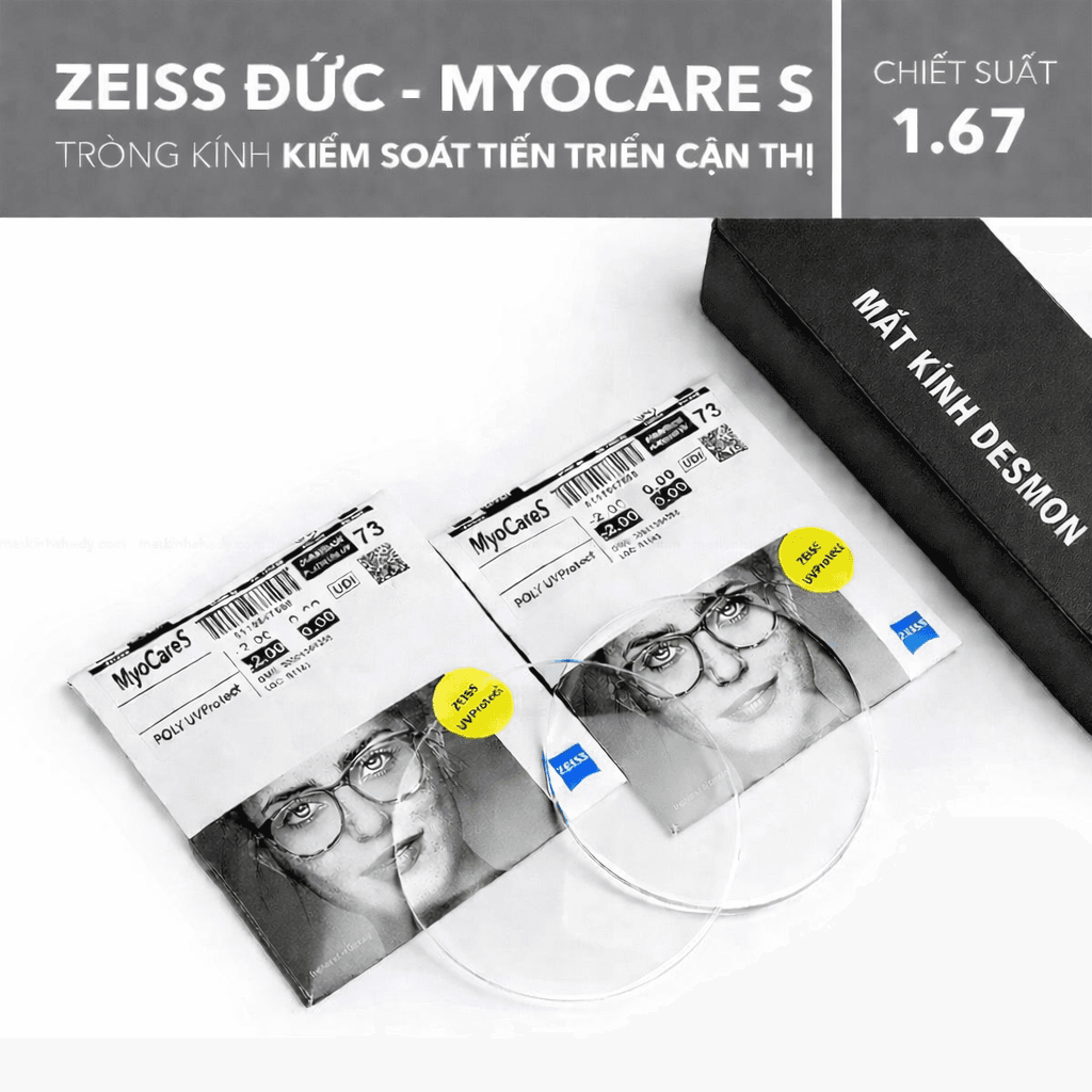 TRÒNG KÍNH KIỂM SOÁT TIẾN TRIỂN CẬN THỊ ZEISS MYOCARE S 1.67