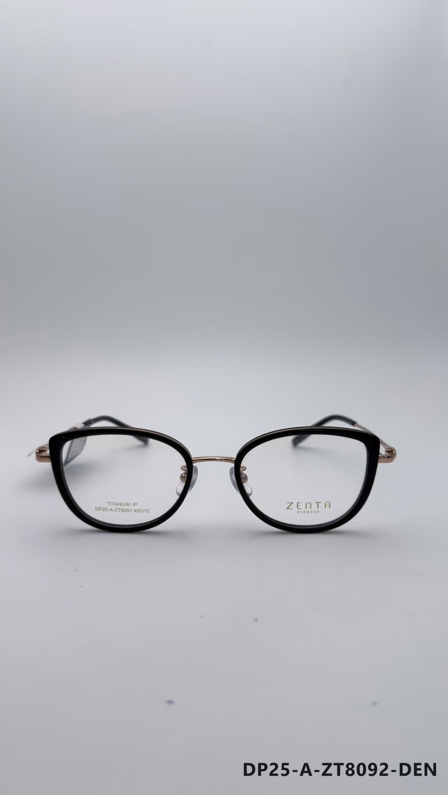 Gọng Mắt mèo Kim loại phối nhựa Đen (DP25-A-ZT8092-DEN)