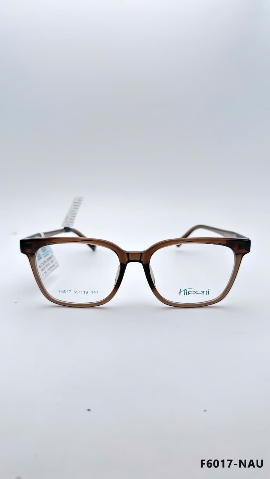 Gọng Vuông Nhựa Acetate Nâu (F6017-NAU)