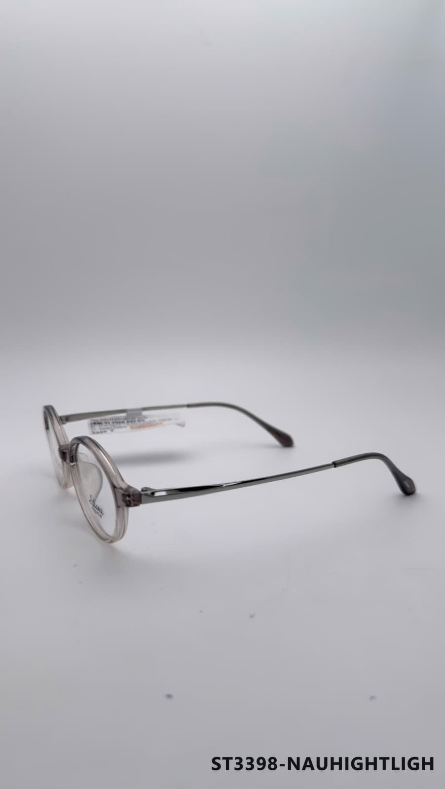 Gọng Oval Kim loại phối nhựa nâu hightlight trắng (ST3398-NAUHIGHTLIGH)