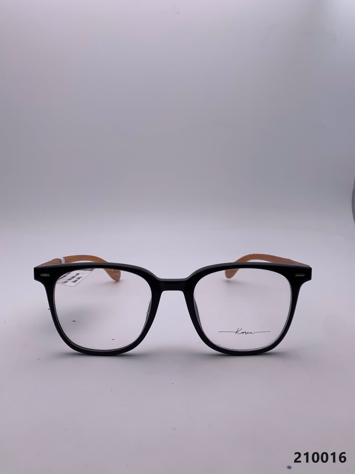 Gọng vuông nhựa acetate đen (210016-DEN)
