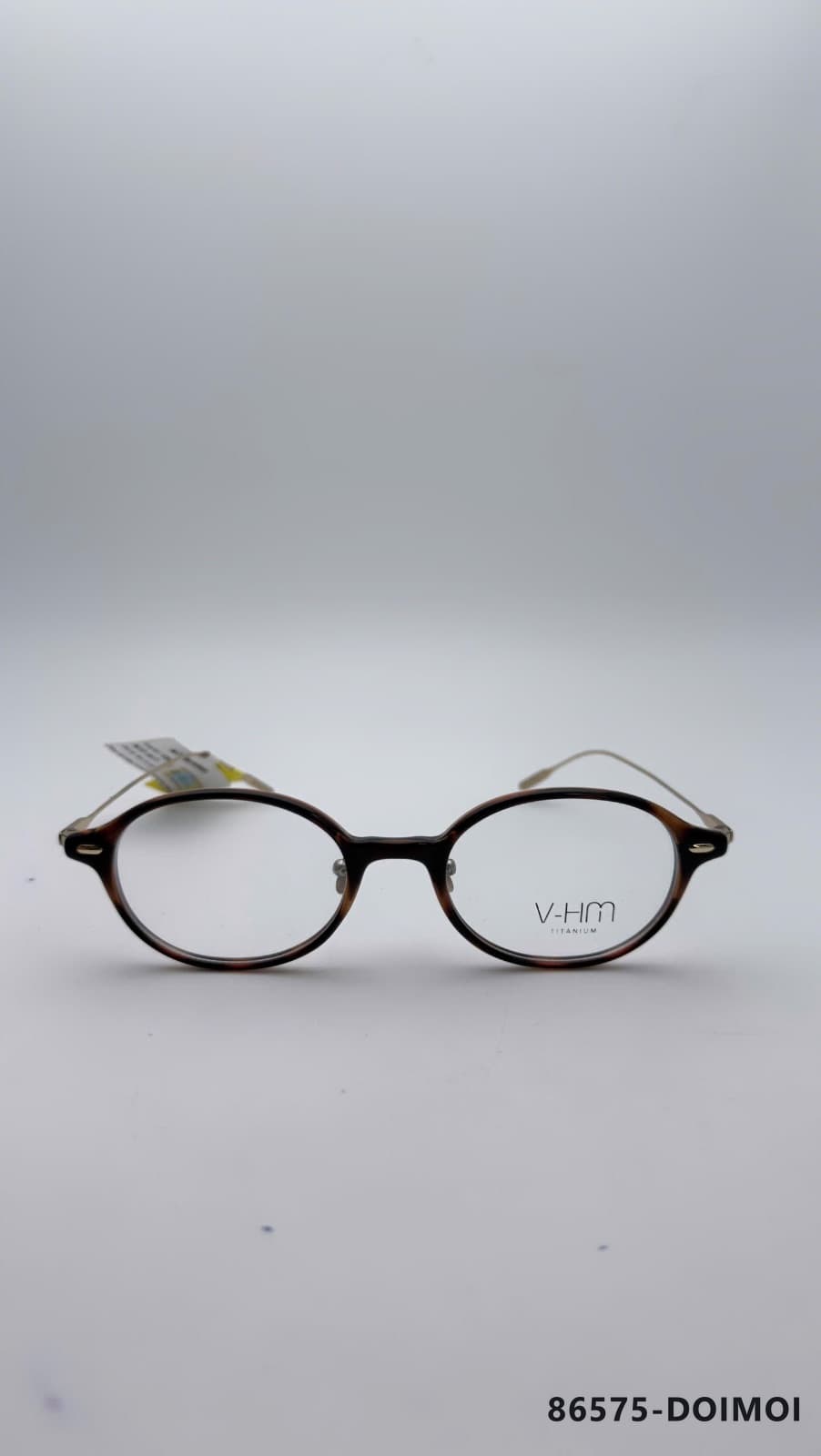 Gọng Oval Kim loại phối nhựa Đồi mồi (86575-DOIMOI)