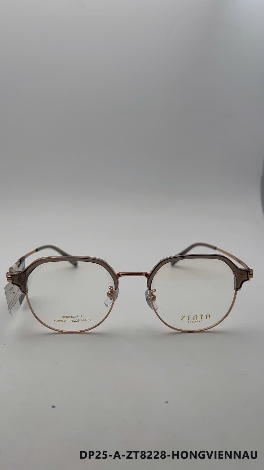 Gọng Đa giác Kim loại phối nhựa Hongviennau (DP25-A-ZT8228-HONGVIENNAU)
