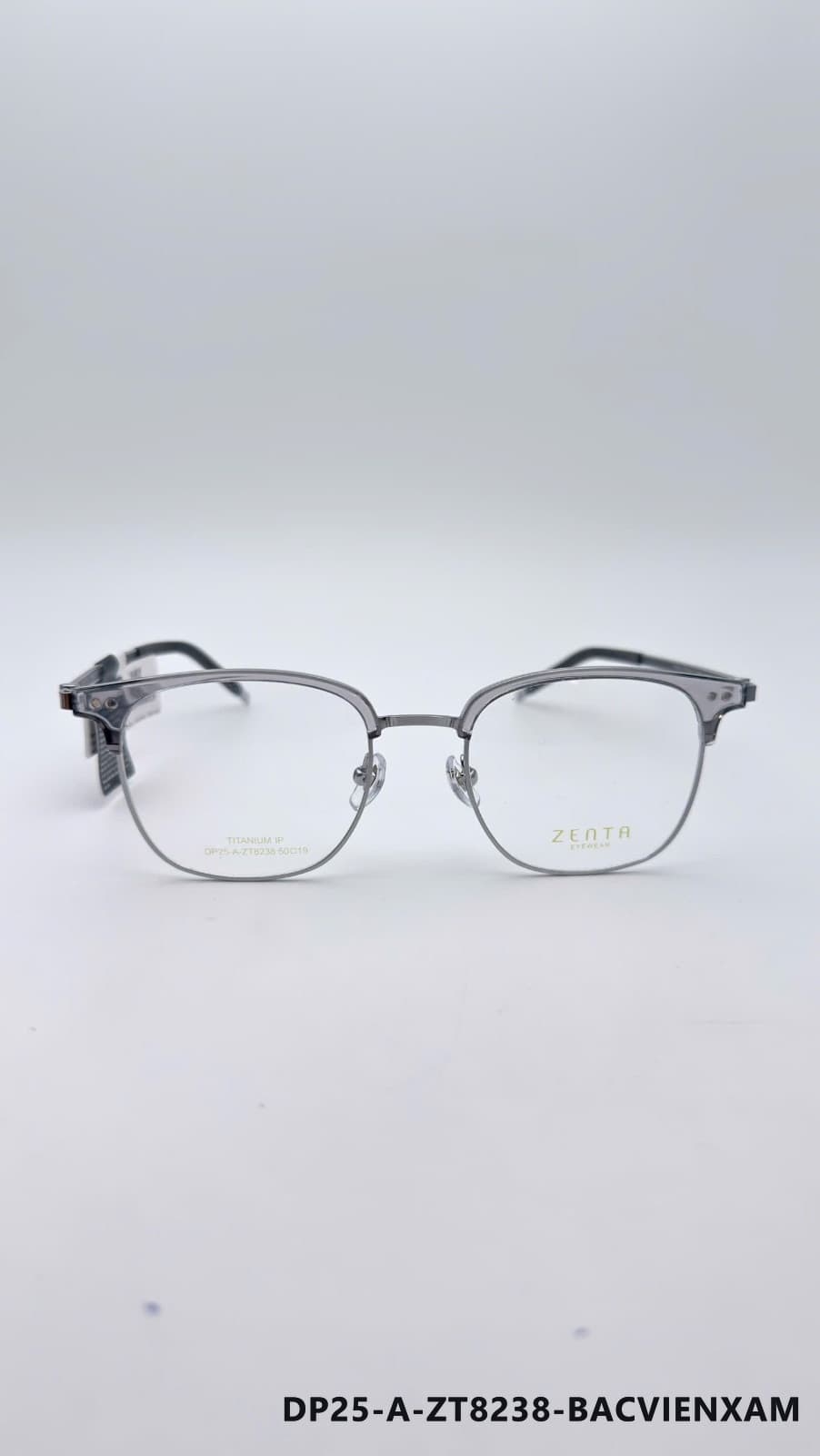 Gọng Chữ nhật Kim loại phối nhựa Bacvienxam (DP25-A-ZT8238-BACVIENXAM)