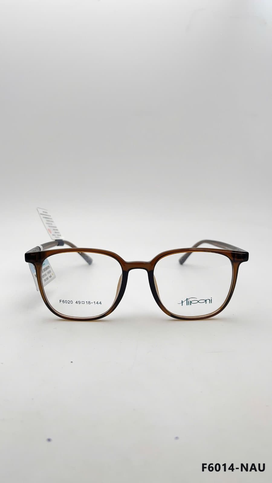 Gọng Vuông Nhựa dẻo Nâu (F6014-NAU)