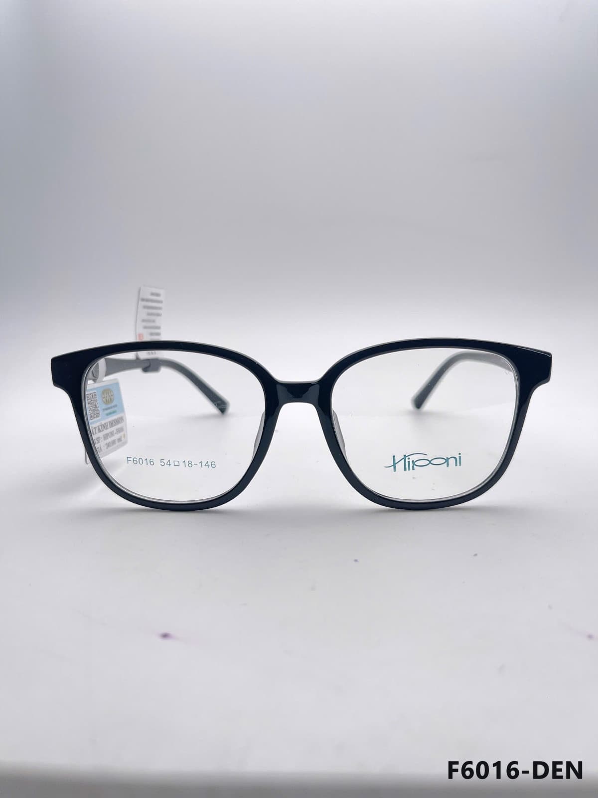 Gọng Vuông Nhựa Acetate Đen (F6016-DEN)