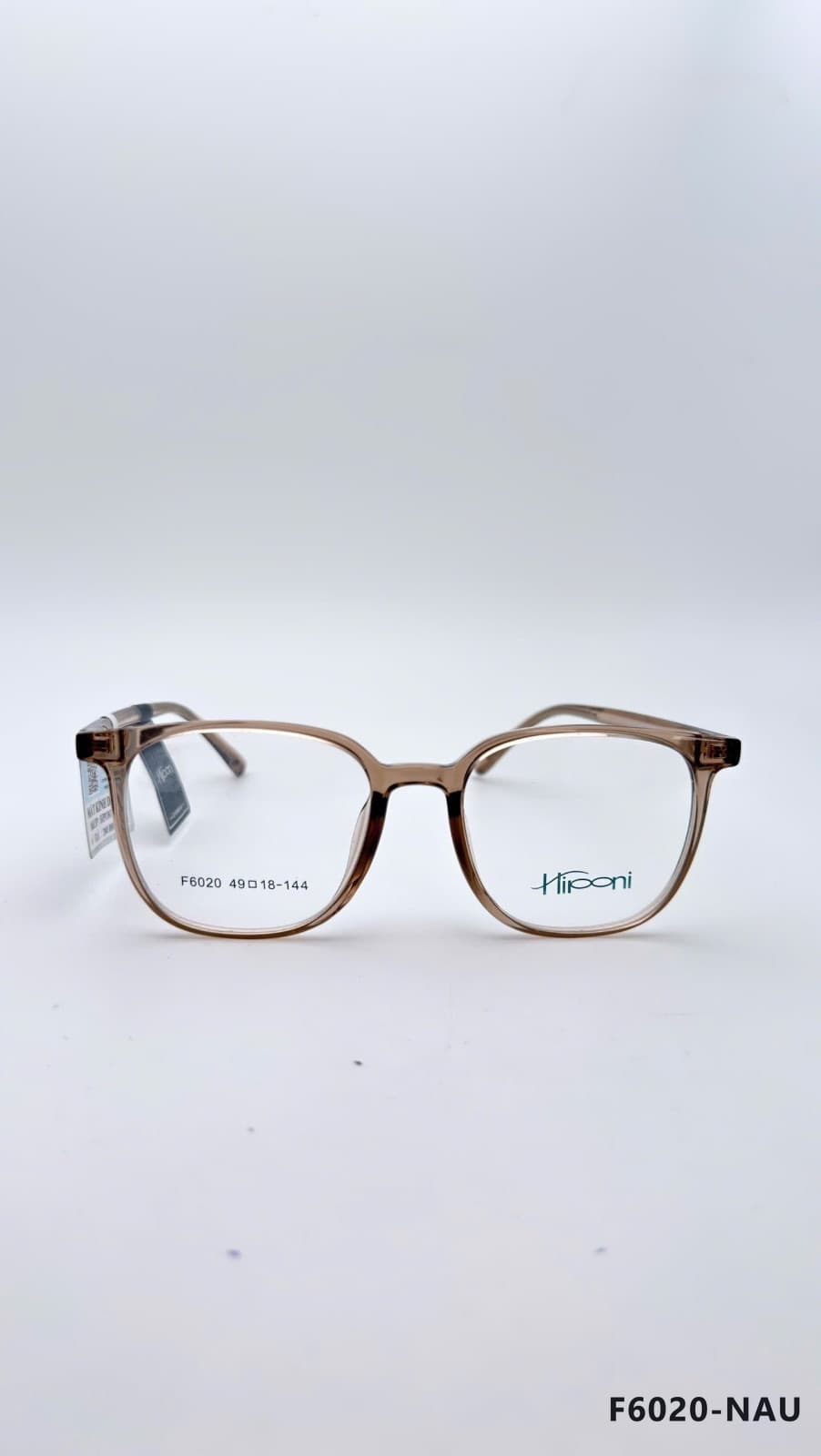 Gọng Vuông Nhựa dẻo Nâu (F6020-NAU)