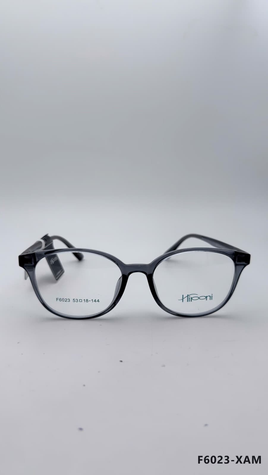 Gọng Đa giác Nhựa dẻo Xám (F6023-XAM)