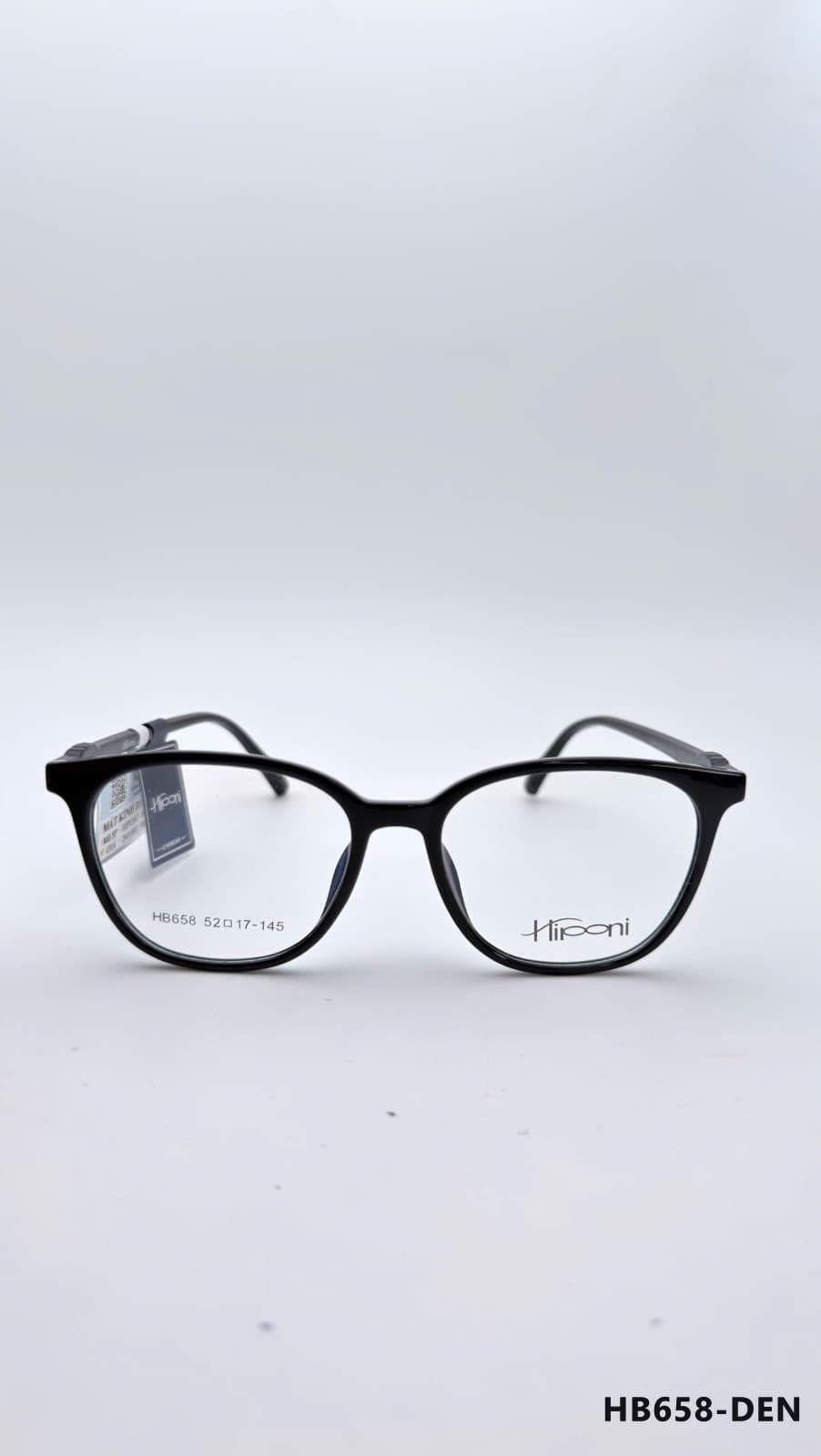 Gọng Đa giác Nhựa dẻo Đen (HB658-DEN)