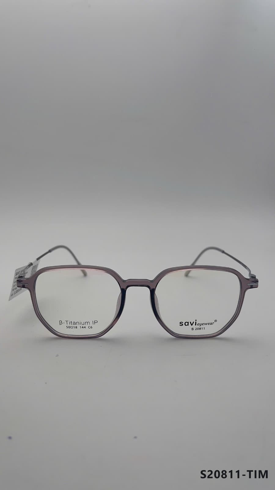 Gọng Đa giác Nhựa Acetate Tím (S20811-TIM)