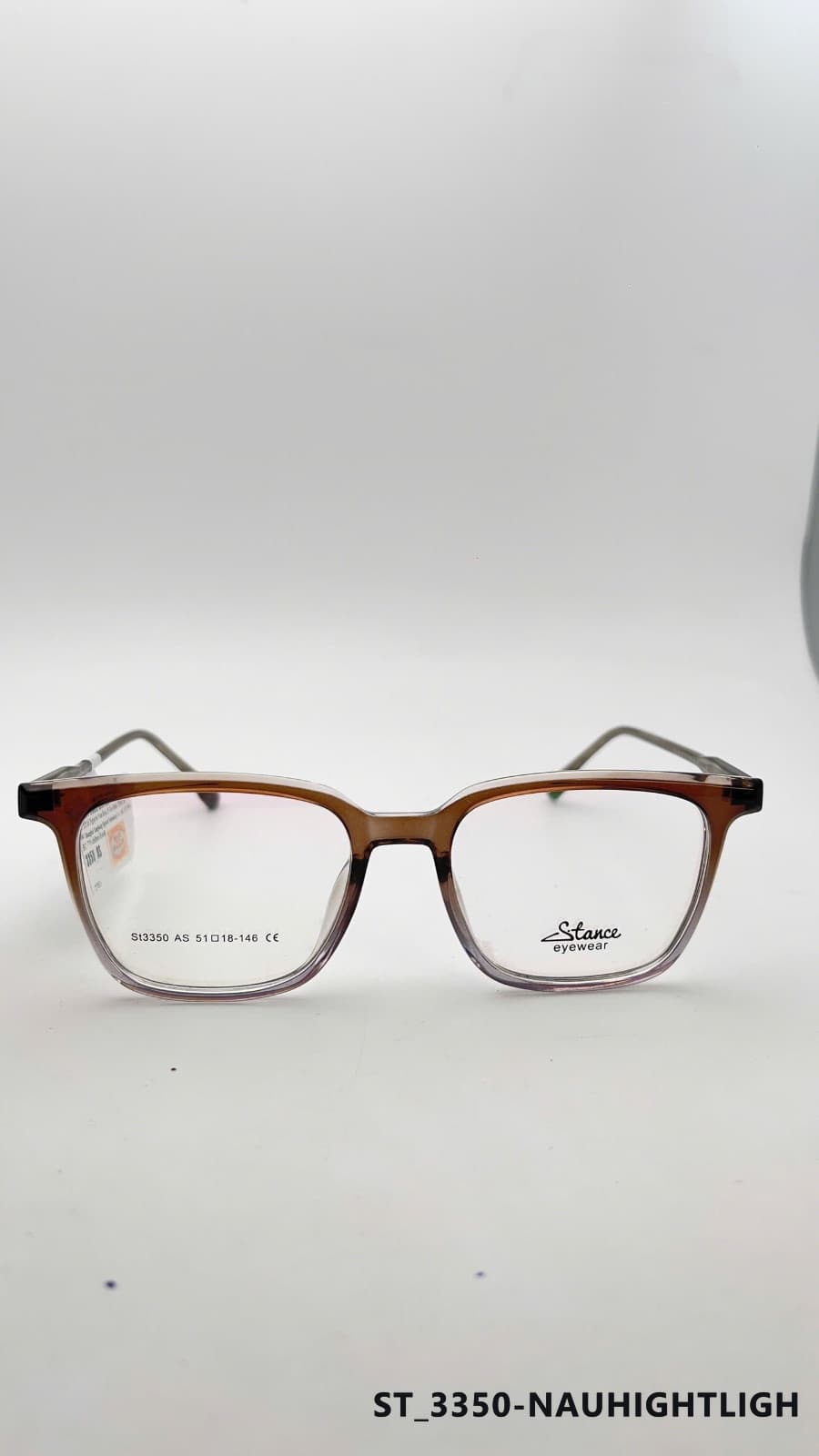 Gọng Chữ nhật Nhựa Acetate nâu hightlight trắng (ST 3350-NAUHIGHTLIGH)