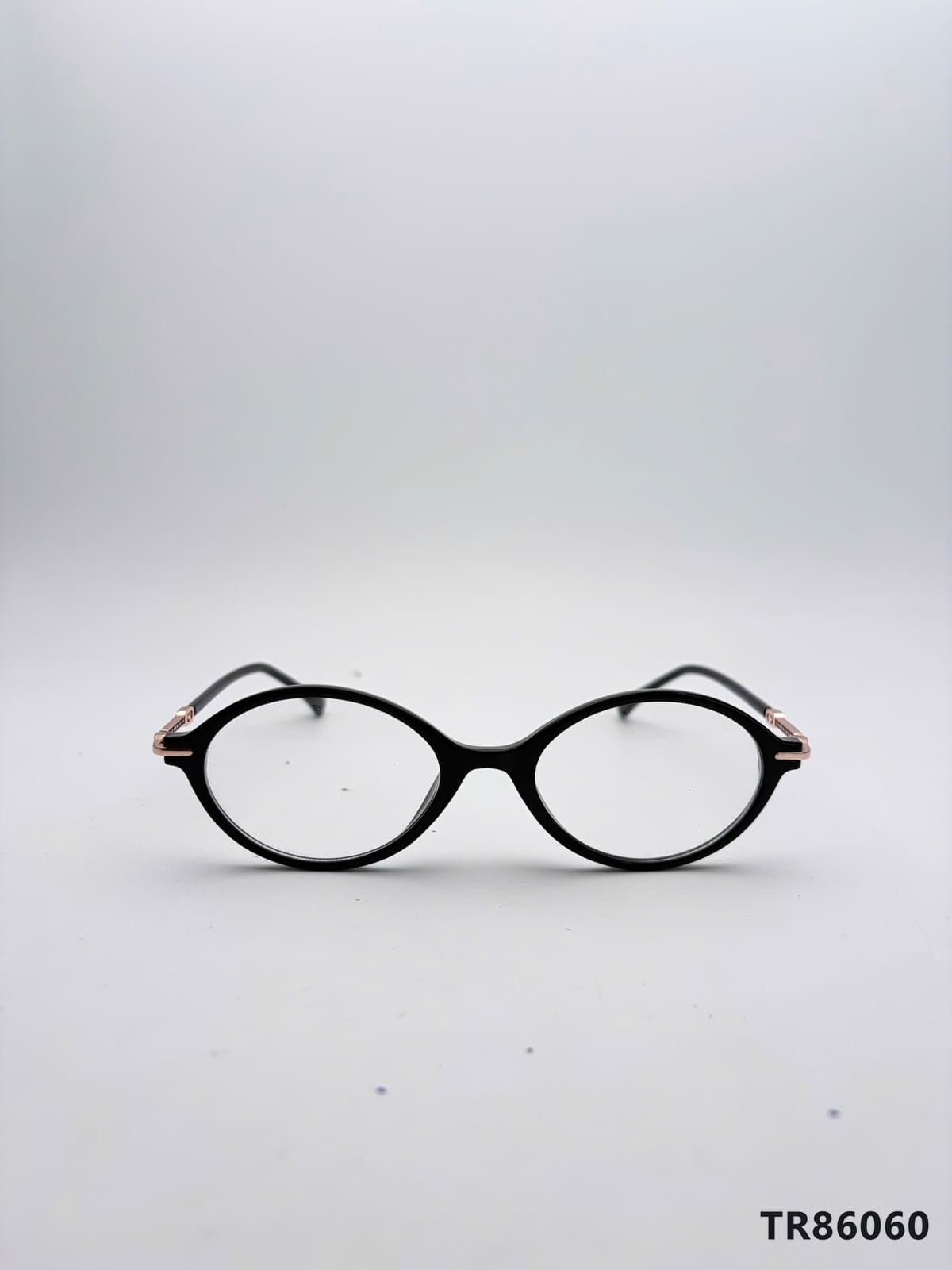 Gọng Oval Nhựa Acetate Đen (TR86060-DEN)