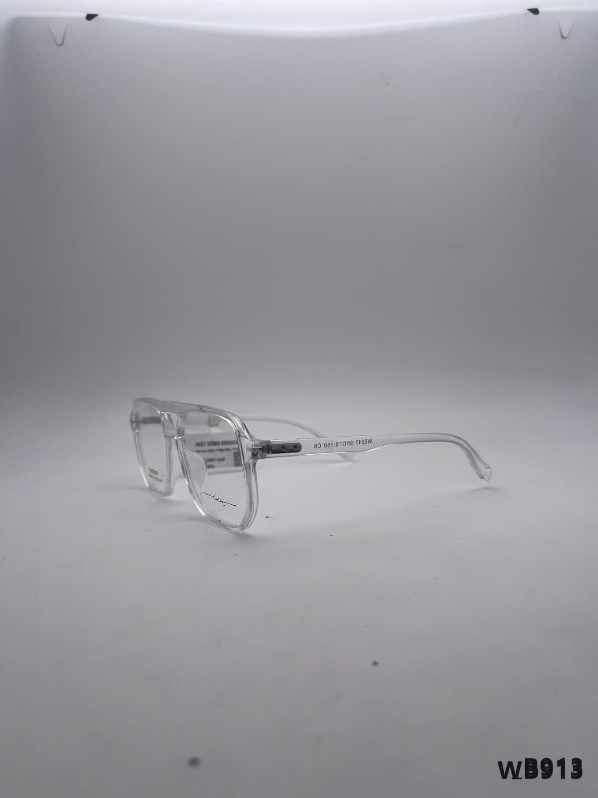 Gọng Đa giác Nhựa Plastic Trong suốt (WB913-TRONG)