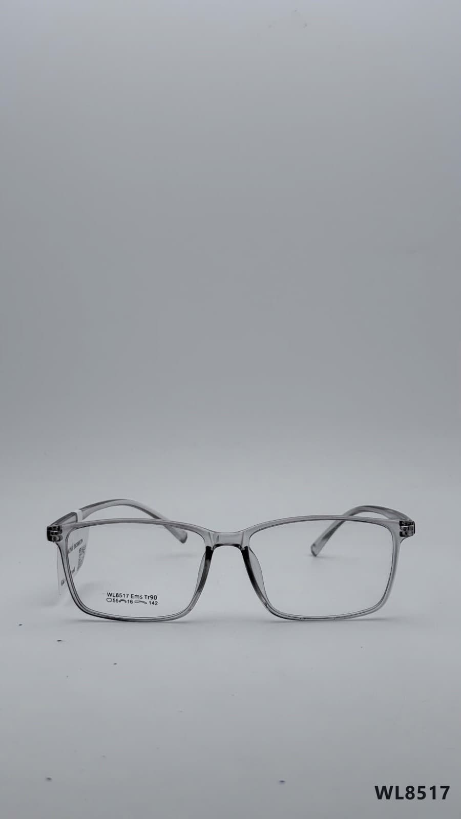 Gọng chữ nhật nhựa dẻo xám (WL8517-XAM)