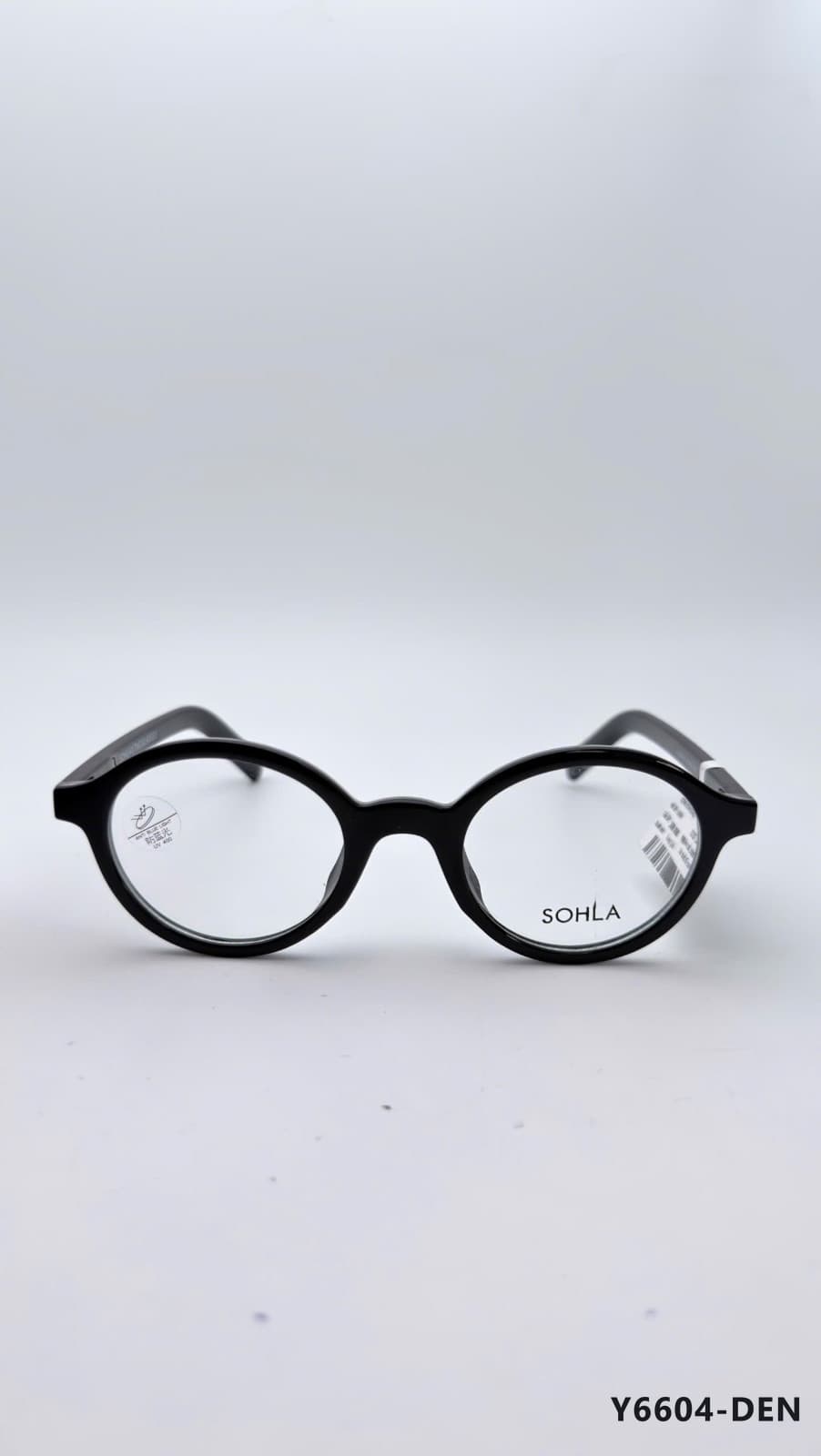 Gọng Oval Nhựa dẻo Đen (Y6604-DEN)