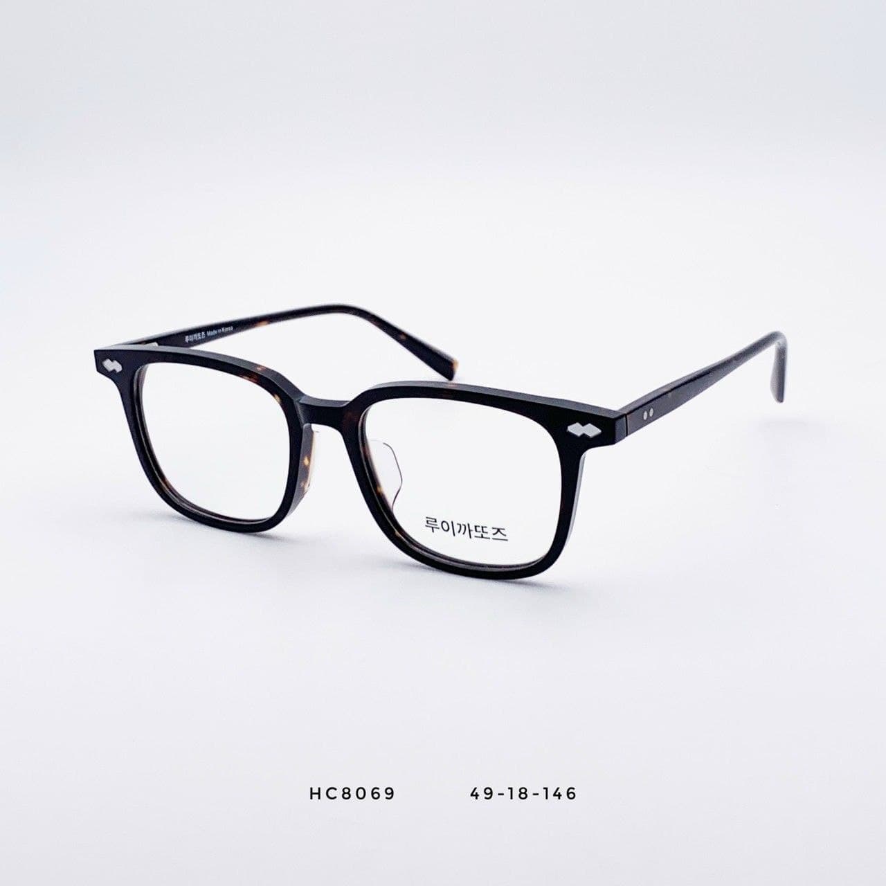 GỌNG KÍNH MẮT VUÔNG DESIGN. NHỰA CAO CẤP ACETATE 8069