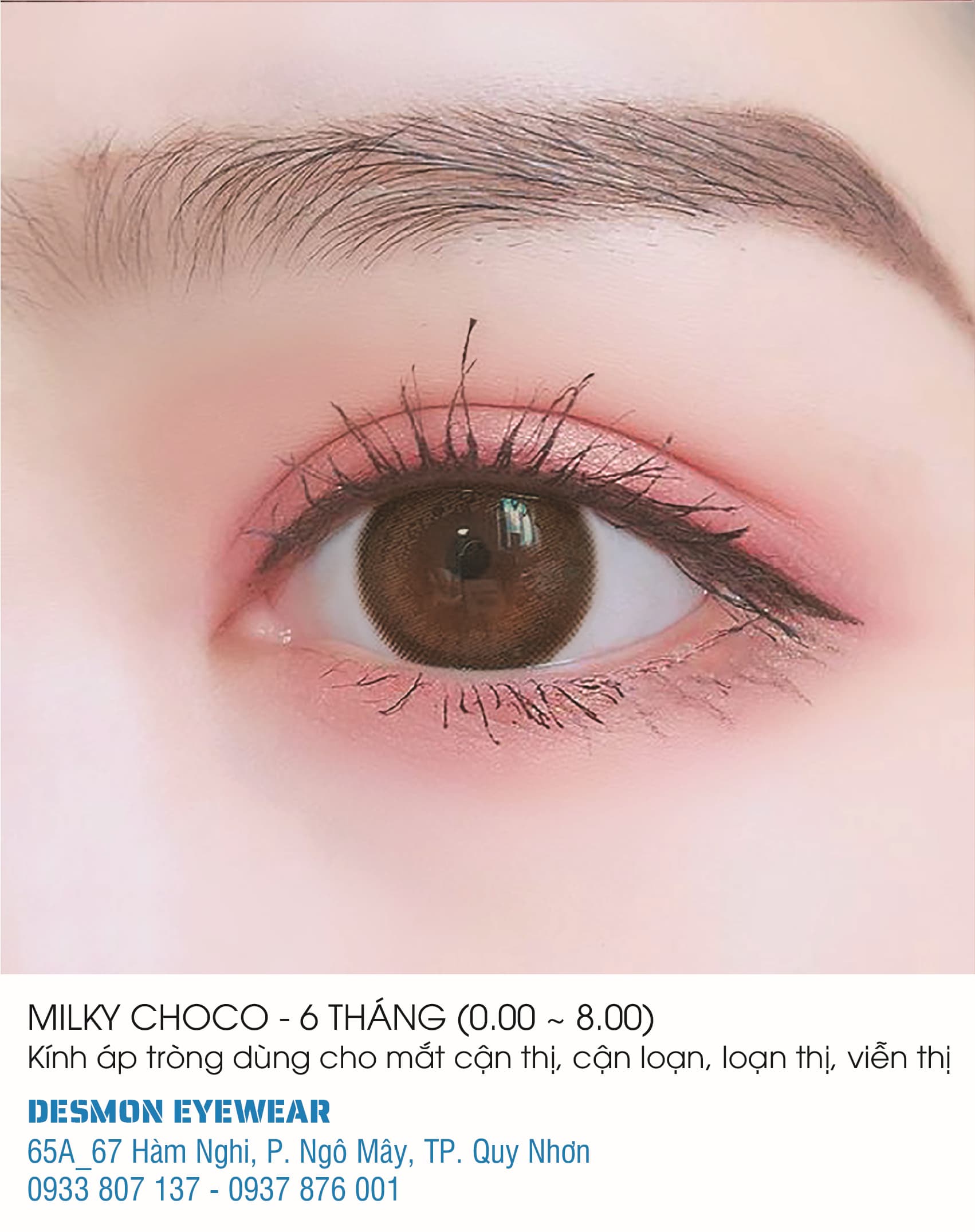 KÍNH ÁP TRÒNG MILKY CHOCO - 6 THÁNG