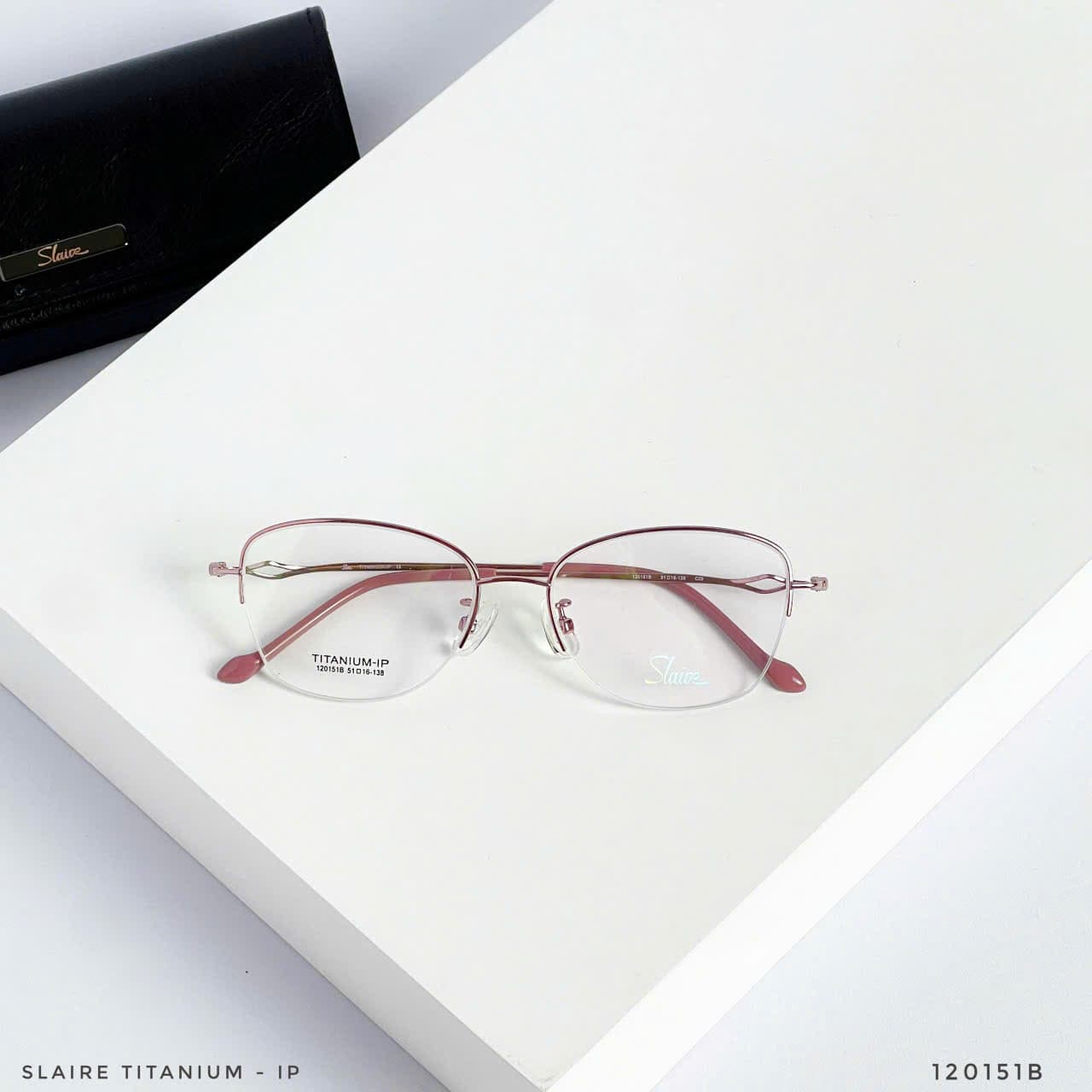 GỌNG KÍNH NỬA VIỀN TITANIUM – SIÊU NHẸ, SANG TRỌNG 120151B