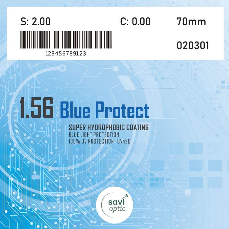 TRÒNG KÍNH SAVI 1.56 BLUE PROTECT