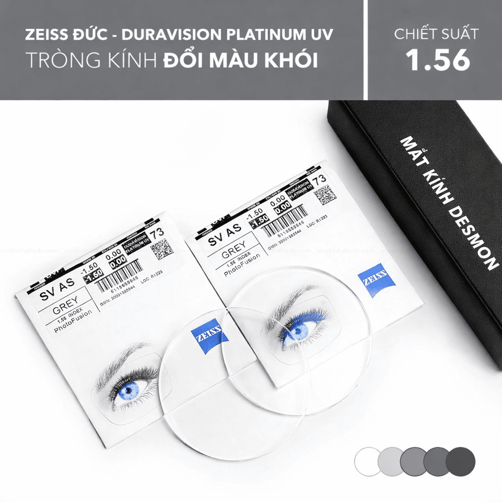 TRÒNG KÍNH ĐỔI MÀU DURAVISION® PHOTOFUSION ZEISS 1.56