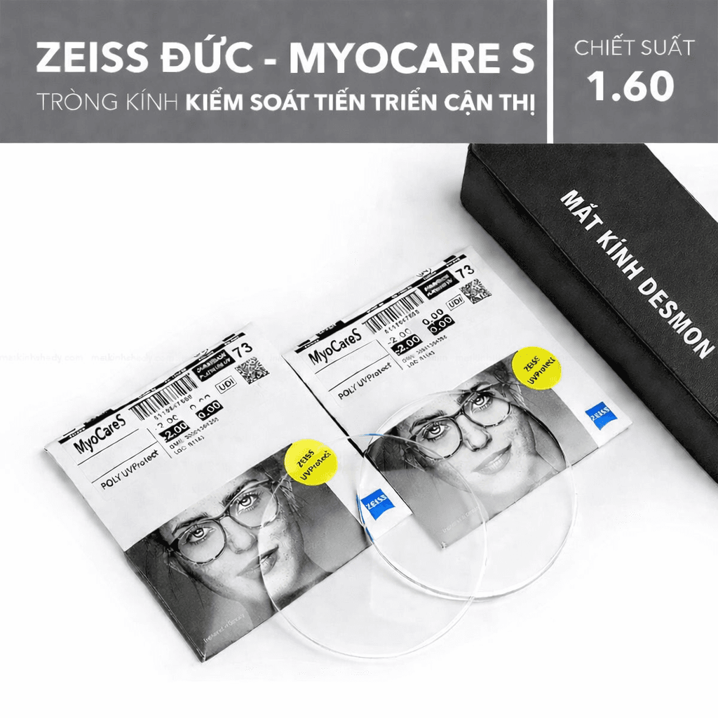 TRÒNG KÍNH KIỂM SOÁT TIẾN TRIỂN CẬN THỊ ZEISS MYOCARE S 1.60