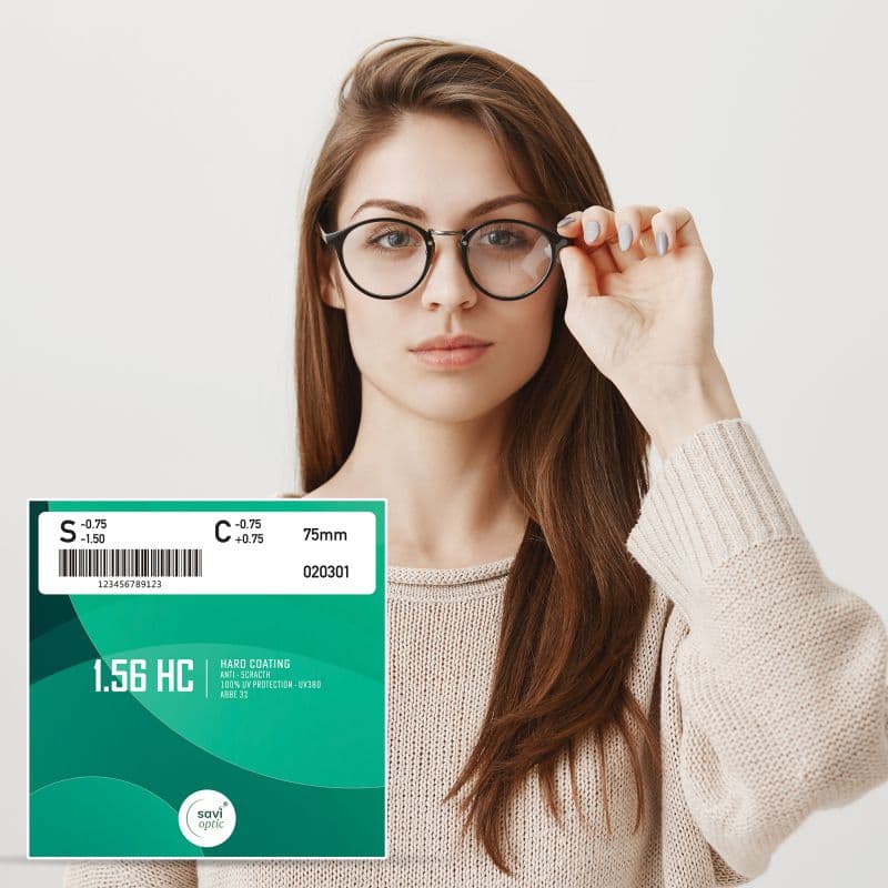 Tròng kính SAVI Tròng Savi 1.56 SHMC (Độ: +6.00 ~ -6.00, Loạn: -4.25 ~ -6.00)