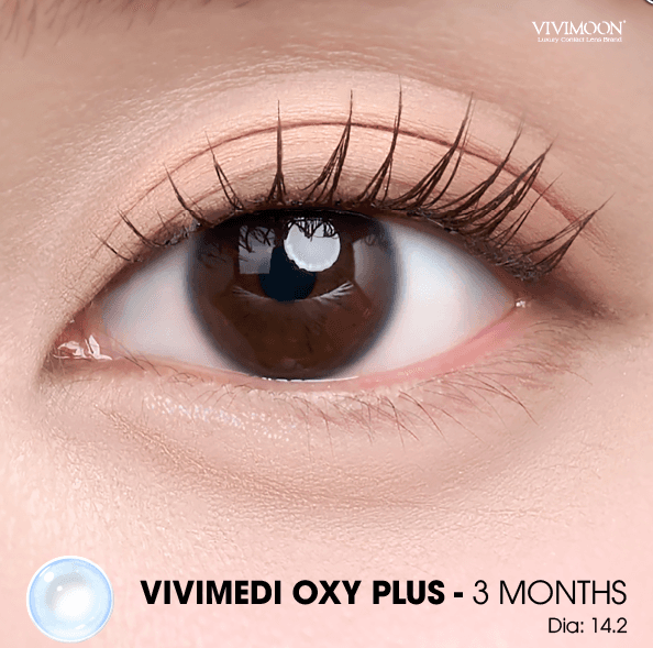 Vivimedi oxy 3 Months- Lens trong suốt cho mắt thở