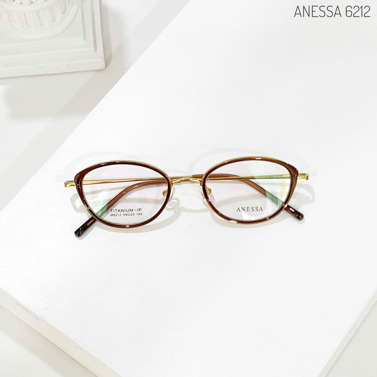 GỌNG KÍNH TITANIUM DÁNG OVAL THANH LỊCH – NHẸ ÊM, DỄ ĐEO MỖI NGÀY | ANESSA 6212