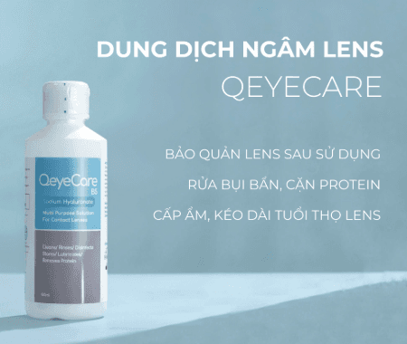 NƯỚC NGÂM KÍNH ÁP TRÒNG/ NƯỚC NGÂM LENS HIỆU QEYE HÀNG NHẬP KHẨU CHÍNH HÃNG HÀN QUỐC