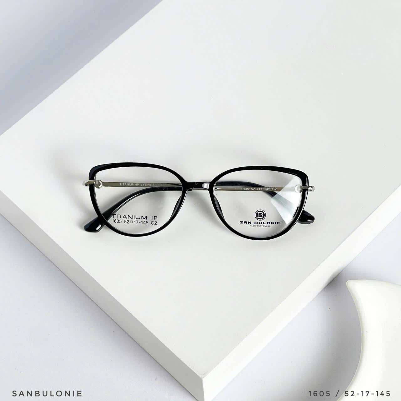 Kính Titanium Siêu Nhẹ SANBULONIE 1605 – Form Mắt Mèo Thời Thượng