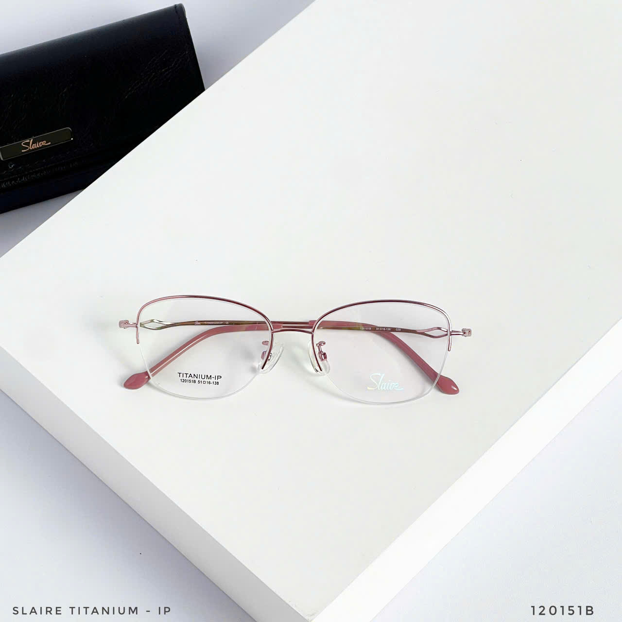 Kính Nửa Viền Titanium Slaire 120151B – Siêu Nhẹ, Siêu Bền, Êm Mũi