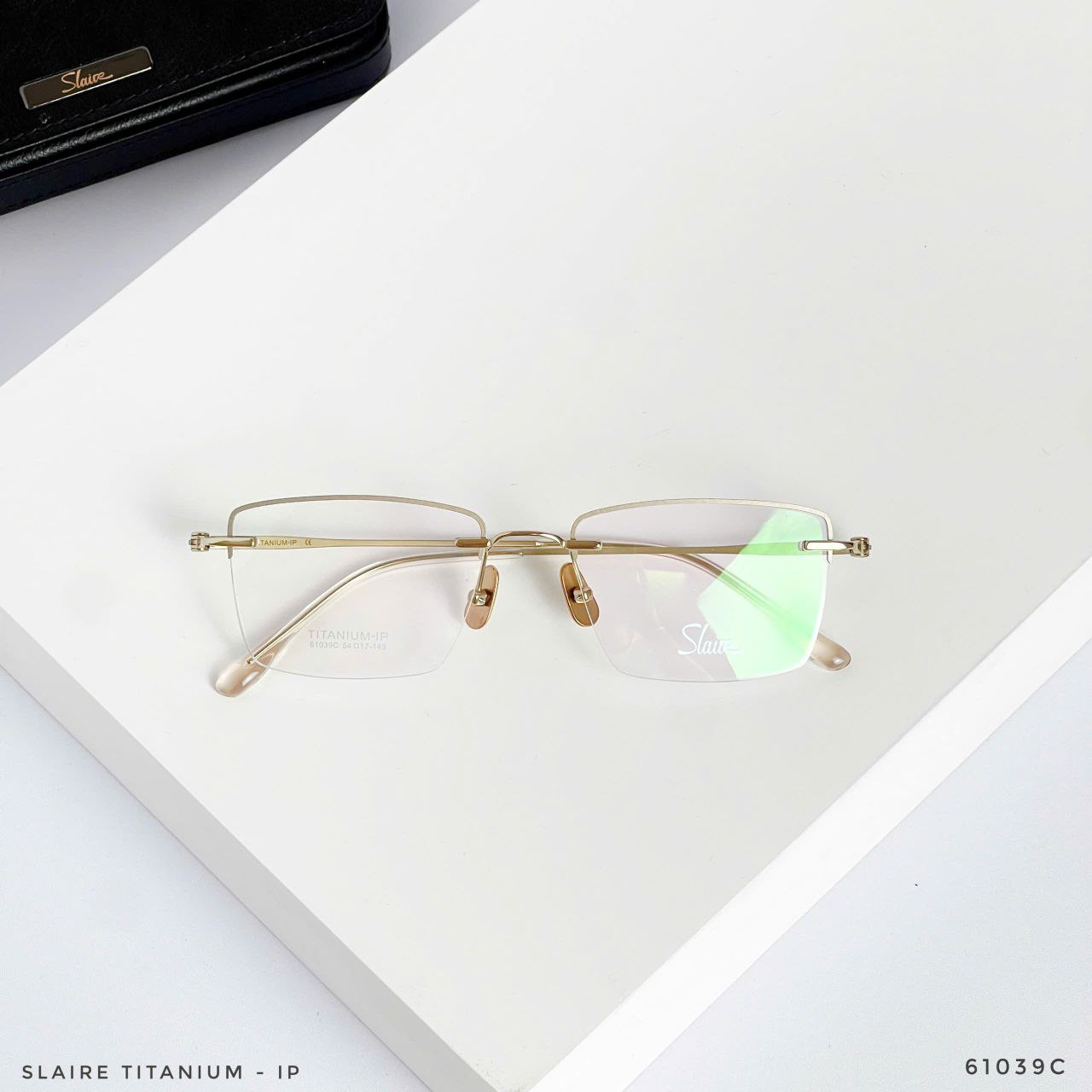 KÍNH SLAIRE TITANIUM – GỌNG NỬA VIỀN SIÊU NHẸ, SANG TRỌNG & ĐẲNG CẤP  61039C