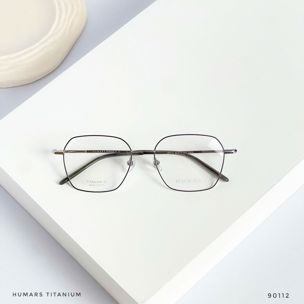 KÍNH HUMARS TITANIUM  – GỌNG SIÊU NHẸ, SIÊU BỀN, ĐEO CẢ NGÀY KHÔNG MỎI 90112