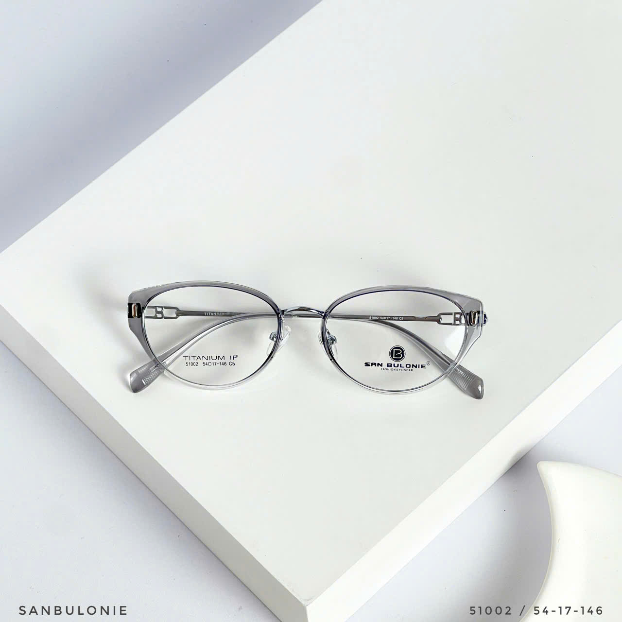 Kính Mắt Mèo Titanium SANBULONIE 6636 – Siêu Nhẹ, Tôn Mặt, Thời Trang Hiện Đại (Sao chép)