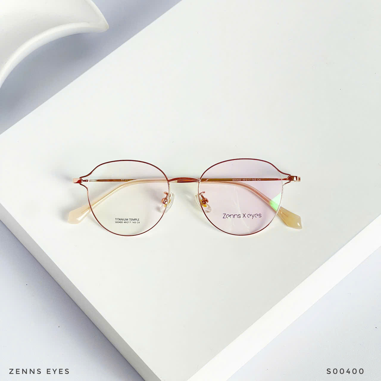 Kính Tròn Titanium Zenns Eyes S00400 – Tinh Tế, Siêu Nhẹ, Thanh Lịch