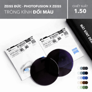 TRÒNG KÍNH ĐỔI MÀU CHỐNG ÁNH SÁNG XANH PHOTOFUSION X ZEISS 1.50