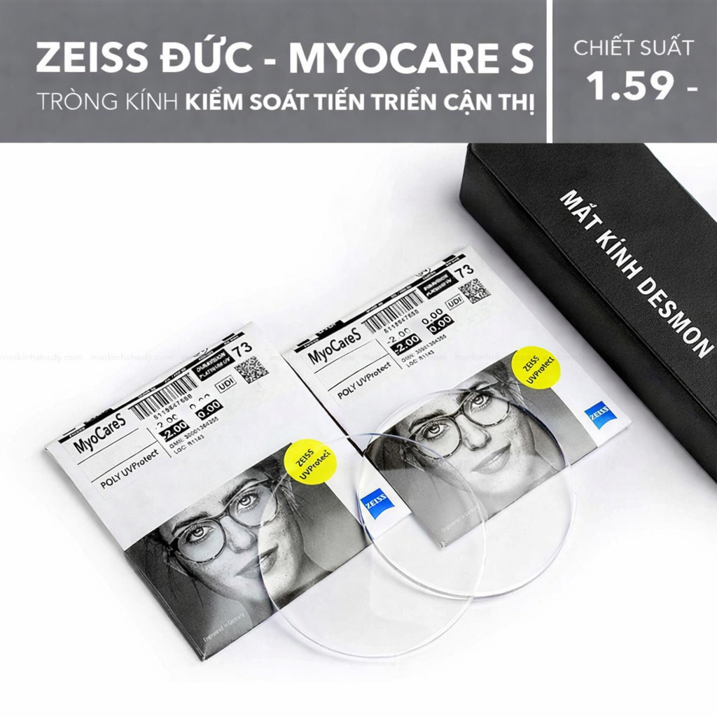 Tròng Kính Kiểm Soát Tiến Triển Cận Thị ZEISS MyoCare S 3