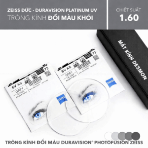 TRÒNG KÍNH MỎNG ĐỔI MÀU DURAVISION® PHOTOFUSION ZEISS 1.60