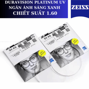 TRÒNG KÍNH MỎNG CHỐNG ÁNH SÁNG XANH DURAVISION® BLUEPROTECT UV ZEISS 1.60