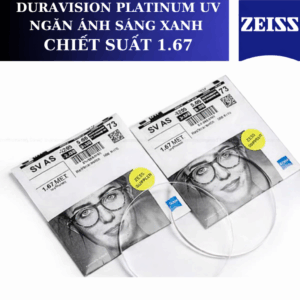 TRÒNG KÍNH SIÊU MỎNG CHỐNG ÁNH SÁNG XANH DURAVISION® BLUEPROTECT ZEISS 1.67