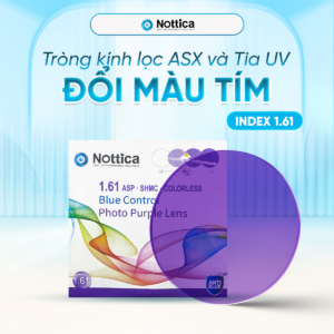 Nottica N5 Jelly Series – Đổi Màu Trendy, Chống Ánh Sáng Xanh / 1.61 ASP Đổi Màu Tím