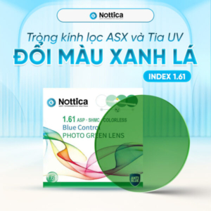 Nottica N5 Jelly Series – Đổi Màu Trendy, Chống Ánh Sáng Xanh / 1.61 ASP Đổi Màu Xanh Lá