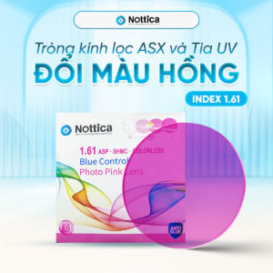 Nottica N5 Jelly Series – Đổi Màu Trendy, Chống Ánh Sáng Xanh / 1.61 ASP Đổi Màu Hồng