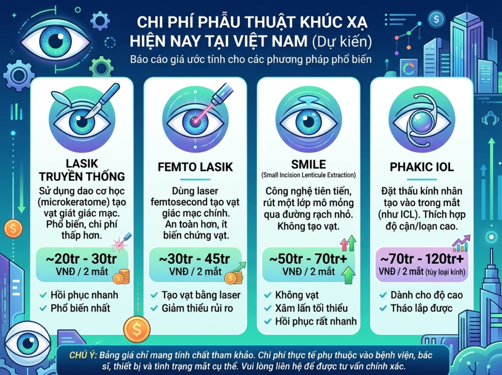chi phi phau thuat khuc xa